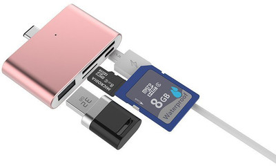 

iKraft iK-TypeCSmartReader-RoseGold Card Reader(Rose gold)
