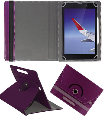 Fastway Book Cover for Iball Slide Wings 4gp Designer Rotating Case(Purple, Cases with Holder, Pack of: 1)