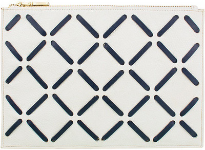 

Hidesign Casual White Clutch