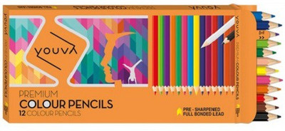 

YOUVA Colour Pencils Hexagonal Shaped Color Pencils(Set of 1, 12 Colours)