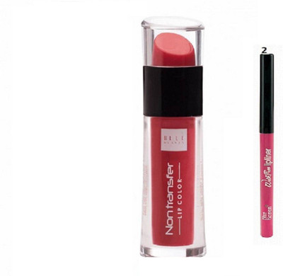 

Blue Heaven non transfer lipstick-Raspberry Love with 02 walk free lip liner(Set of 2)