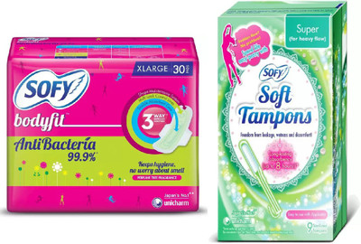 

sofy sanatry pad, tampons(Set of 2)