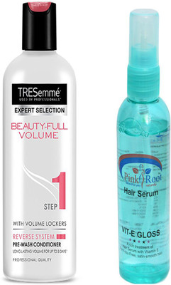 

TRESemme BEAUTY FULL VOLUME CONDITIONER WITH PINK ROOT HAIR SERUM(Set of 2)