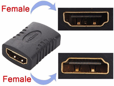 

Generix HDMI Female to Female Gender Changer Connector HDMI Adapter(Mobile, Laptop, Tablet, Mp3, Gaming Device, Black)