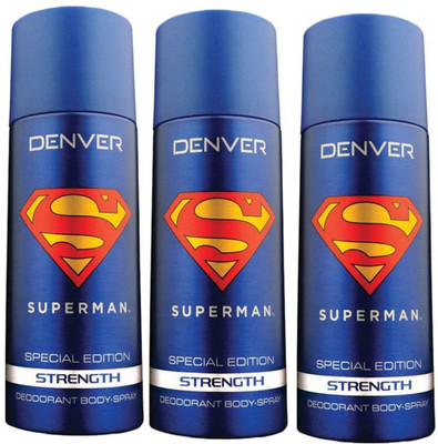 

Denver strength Deodorant Spray - For Men(450 ml, Pack of 3)