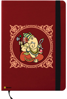 

Hamee A6 Notebook(Happy Diwali Special A6 Notebook Red Leather Ganesh Bhagwan, Red)