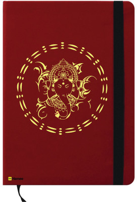 

Hamee A6 Notebook(Happy Diwali Special A6 Notebook Red Leather Ganesh Divine, Red)