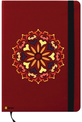 

Hamee A6 Notebook(Happy Diwali Special A6 Notebook Red Leather Impressive Rangoli, Red)