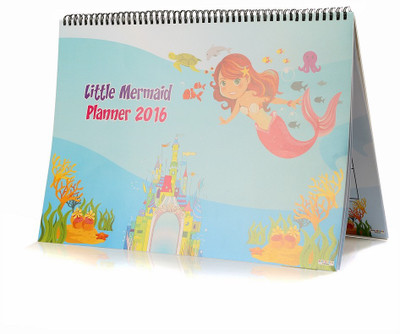 

Babyoodles A3 Desk Planner(Mermaid Themes, Blue)
