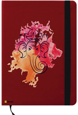 

Hamee A6 Notebook(Happy Diwali Special A6 Notebook Red Leather Ganesh JI, Red)