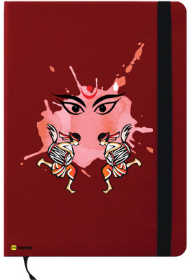 

Hamee A6 Notebook(Happy Diwali Special A6 Notebook Red Leather Dhol Vajda, Red)