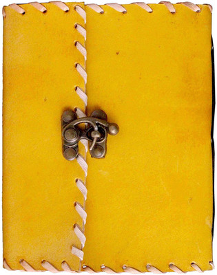 iHandikart A5 Diary(Handmade Paper, Yellow)