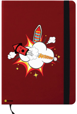 

Hamee A6 Notebook(Happy Diwali Special A6 Notebook Red Leather Boom Rocket, Red)