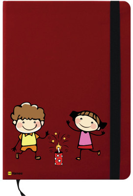 

Hamee A6 Notebook(Happy Diwali Special A6 Notebook Red Leather Kids Love Diwali, Red)