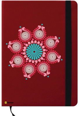 

Hamee A6 Notebook(Happy Diwali Special A6 Notebook Red Leather Mandala Rangoli, Red)
