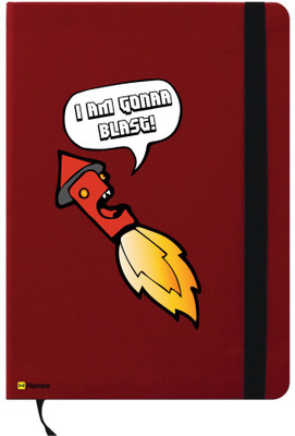 

Hamee A6 Notebook(Happy Diwali Special A6 Notebook Red Leather Cracker Blast, Red)