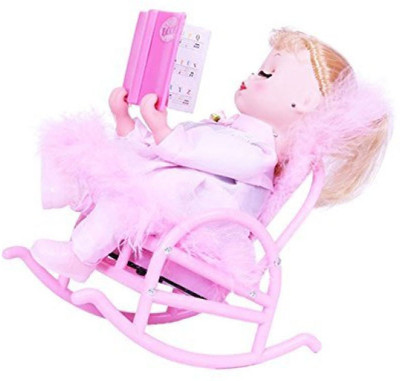 

Debina Store White Chair Doll with music(Pink)