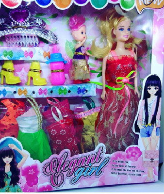 

Debina Store Doll with multiple dress crown & a Baby(Multicolor)