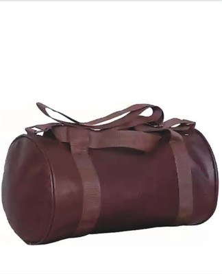 

design guru (Expandable) Aggrasive 16 inch Gym Bag(Brown)