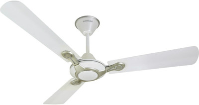 

Havells Leganza 3 Blade 3 Blade Ceiling Fan(Pearl White and Silver, Pack of 1), Silver;white