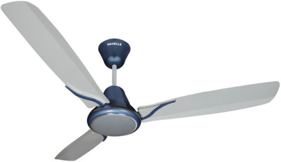 

Havells Spartz 3 Blade Ceiling Fan(Pearl White and Ocean Blue, Pack of 1), Blue;silver