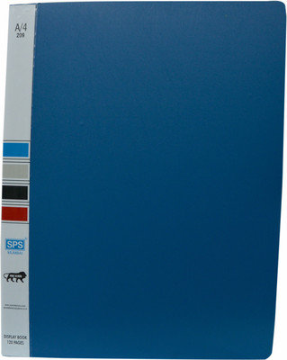 

SPS Plastic Plastic Presentation File with 60 Folders with capacity of 120 Documents Each ( Pakc of 2, Total 120 Folders, 240 Pages Capacity)(Set Of 2, Blue)