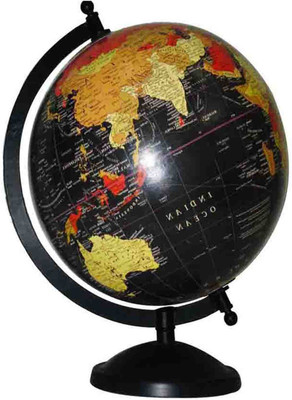 

ThunderFit Original Globe Table Top Political World Globe(Medium Black)