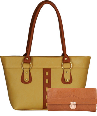 

Fristo Hand-held Bag(Beige, Tan)