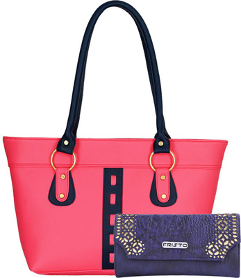 

Fristo Hand-held Bag(Pink, Blue), Blue;pink