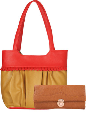 

Fristo Hand-held Bag(Red, Tan)