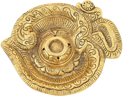 

HOUZZPLUS Aluminum Handicraft Om Sign Agarbatti Stand Aluminium Incense Holder(Gold)