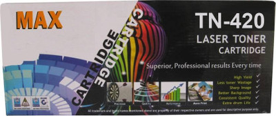 

Max TN-420 Laserjet Compatible For Brother 420 Printer Cartridge Box Pack Black Single Color Ink Toner(Black)