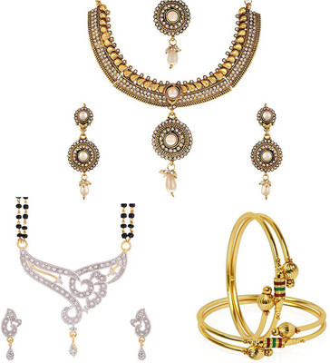 Zeneme Alloy Jewel Set(Gold)