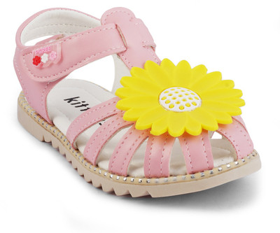 

KITTENS Girls Velcro Flats(Pink
