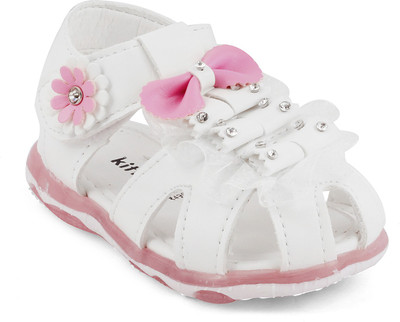 

KITTENS Girls Velcro Flats(White
