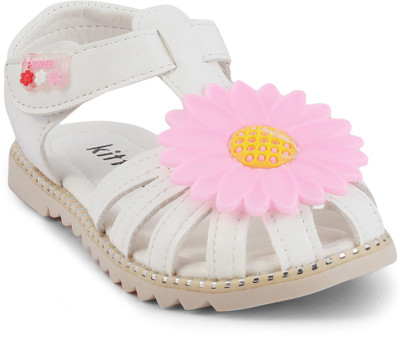 

KITTENS Girls Velcro Flats(White