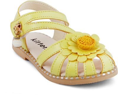 

KITTENS Girls Velcro Flats(Yellow