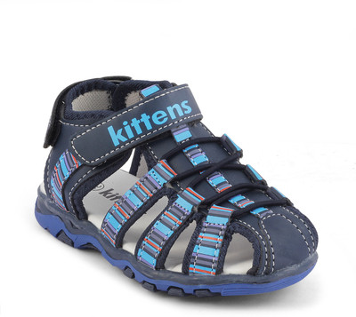 

KITTENS Girls Velcro Flats(Blue, Navy