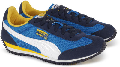 

Puma Boys & Girls Lace Sneakers(Blue, Peacoat-french blue-solar power
