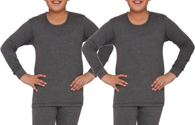 

Careplus Top For Boys(Grey, Pack of 2, Dark grey