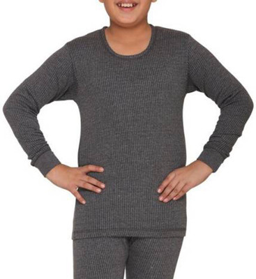 Careplus Top For Boys(Grey, Pack of 1, Dark grey