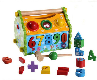 

Munchkinz Wooden Multifunction Hammering, Assembling, Number Learning and Shape Sorter Learning Toy for Kids(Multicolor)