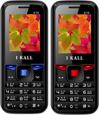 

I Kall K16 Combo Of Two Mobile(Blue, Red)