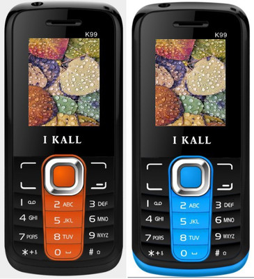 

I Kall K99 Combo Of Two Mobile(Orange, Blue)