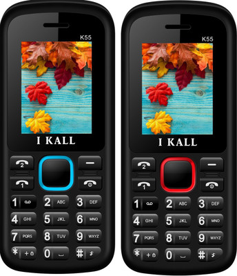 

I Kall K55 Combo Of Two Mobile(Red, Blue)