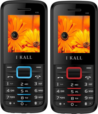 

I Kall K88 Combo Of Two Mobile(Blue, Red)