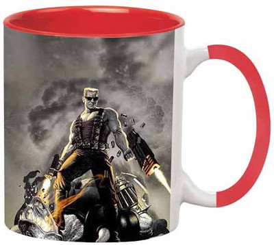 

Ashvah Duke Nukem Ceramic Mug(350 ml), Red