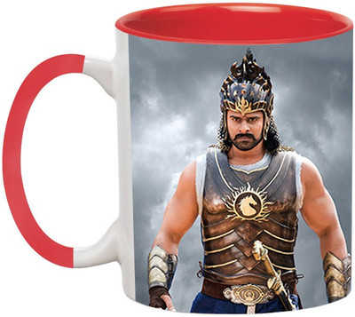 

Ashvah Baahubali 1635 Ceramic Mug(350 ml), Red