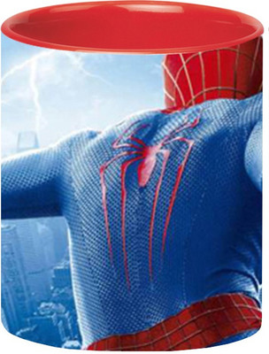 

Ashvah SpiderMan 1560 Ceramic Mug(350 ml), Red