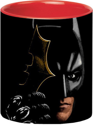 

Ashvah Batman The Dark Knight Ceramic Mug(350 ml), Red